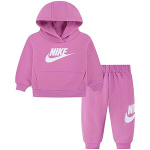 Nike Sweatsæt - Playful Pink M. Hvid - Nike - 18 Mdr - Sweatsæt