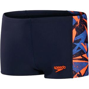 Speedo Badebukser - Hyper Boom Panel Aquashorts - Blå/orange - Speedo - 5-6 År (110-116) - Badetøj