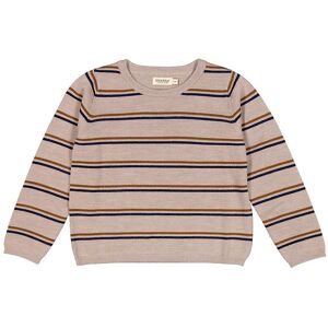 Marmar Bluse - Uld - Tano - Beige Stripe - Marmar - 8-9 År (128-134) - Bluse