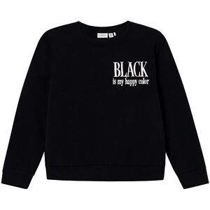 Name It Sweatshirt - Nkfsusan Wednesday - Black - Name It - 7-8 År (122-128) - Sweatshirt