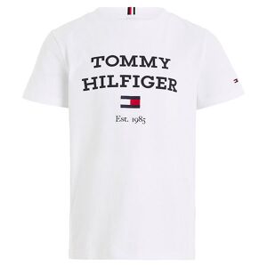 Tommy Hilfiger T-Shirt - Th Logo - White - Tommy Hilfiger - 14 År (164) - T-Shirt