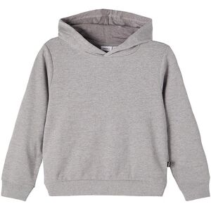 Name It Hættetrøje - Noos - Nkfnasweat - Grey Melange - Name It - 11-12 År (146-152) - Hættetrøje