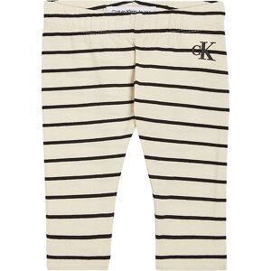 Klein Leggings - Sort/vanilla Stripe - Calvin Klein - 1½ År (86) - Leggings