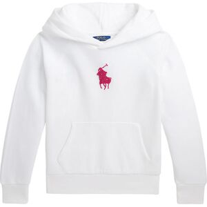 Polo Ralph Lauren Hættetrøje - Hvid M. Pink - Polo Ralph Lauren - 12-14 År (152-164) - Hættetrøje