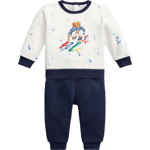 Polo Ralph Lauren Sweatsæt - Navy/hvid M. Bamse - Polo Ralph Lauren - 1 År (80) - Sweatsæt