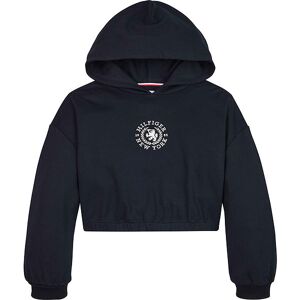 Tommy Hilfiger Hættetrøje - Viskose - Crest Logo - Desert Sky - Tommy Hilfiger - 4 År (104) - Hættetrøje