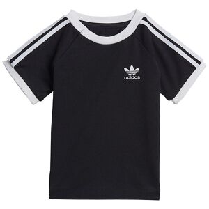 Adidas Originals T-Shirt - 3 Stripes - Sort/hvid - Adidas Originals - 3 År (98) - T-Shirt