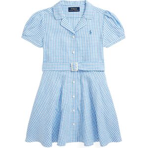 Polo Ralph Lauren Kjole - Gingham - Hør - Blå/hvidternet - Polo Ralph Lauren - 3 År (98) - Kjole