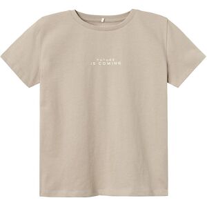 Name It T-Shirt - Nkmtemanno - Pure Cashmere - Name It - 6 År (116) - T-Shirt