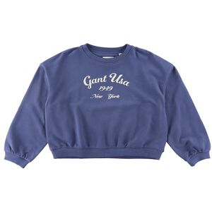 Gant Sweatshirt - Oversized Logo - Washed Blue - Gant - 11-12 År (146-152) - Sweatshirt