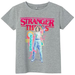 Name It T-Shirt - Nkfdunna Strangerthings - Grey Melange - Name It - 11-12 År (146-152) - T-Shirt