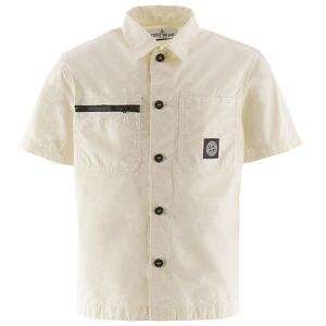 Stone Island Skjorte - Natural Beige - Stone Island - 12 År (152) - Skjorte K/æ