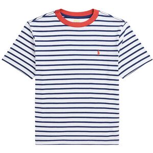 Polo Ralph Lauren T-Shirt - Hvid/navystribet M. Rød - Polo Ralph Lauren - 14-16 År (164-176) - T-Shirt