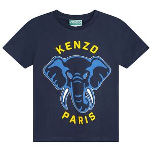 T-Shirt - Navy M. Elefant - Kenzo - 6 År (116) - T-Shirt