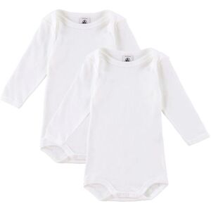 Petit Bateau Body L/æ - 2-Pak - Hvid - Petit Bateau - 18 Mdr - Body L/æ