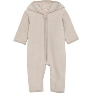 Huttelihut Køredragt - Fleece - Camel Melange M. Ører - Huttelihut - 62 - Køredragt