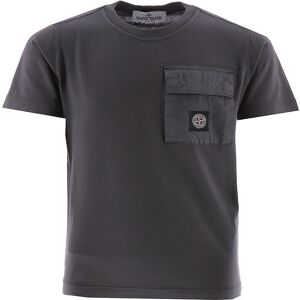 Stone Island T-Shirt - Blue Grey M. Lomme - Stone Island - 14 År (164) - T-Shirt