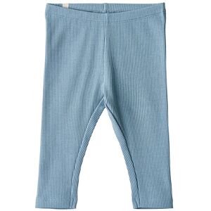 Wheat Leggings - Rib - Jules - Blå - Wheat - 2 År (92) - Leggings