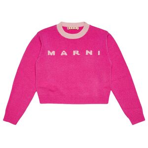 Marni Bluse - Crepped - Uld - Pink M. Rosa - Marni - 4 År (104) - Bluse