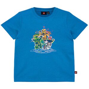 Ninjago T-Shirt - Lwtano - Middle Blue - Lego® Wear - 9 År (134) - T-Shirt