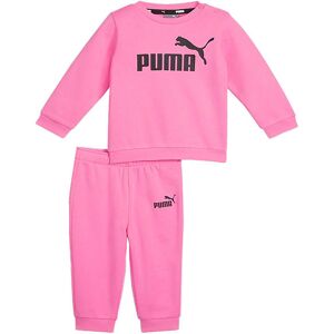 Puma Sweatsæt - Minicats Ess Crew Jogger - Fast Pink - Puma - 3 År (98) - Sweatsæt