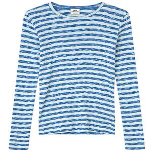 Mads Nørgaard Bluse - Rib - Talino - Stripe Multi Blue - Mads Nørgaard - 14 År (164) - Bluse