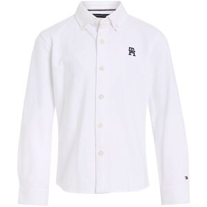 Tommy Hilfiger Skjorte - Monogram Stretch - Hvid - Tommy Hilfiger - 6 År (116) - Skjorte