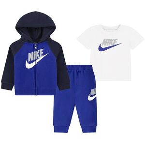 Nike Sweatsæt - Cardigan/sweatpants/t-Shirt - Game Royal - Nike - 3 År (98) - Sweatsæt