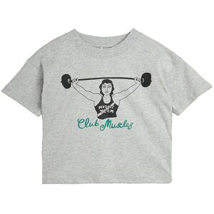 Mini Rodini T-Shirt - Club Muscles - Grey Melange - Mini Rodini - 6-7 År (116-122) - T-Shirt