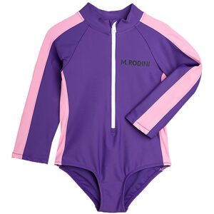 Mini Rodini Badedragt - Uv50+ - Stripe - Purple - Mini Rodini - 2-3 År (92-98) - Badetøj