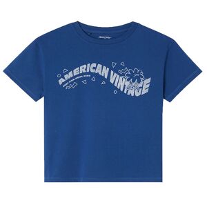 American Vintage T-Shirt - Vintage Royal Blue - American Vintage - 7 År (122) - T-Shirt