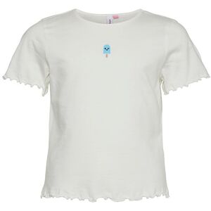 Vero Moda Girl T-Shirt - Vmpopsicle - Snow White/ Badge - Vero Moda Girl - 9-10 År (134-140) - T-Shirt