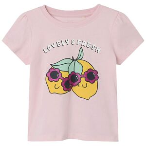 Name It T-Shirt - Nmfvibeke - Parfait Pink/ Lovely And Free - Name It - 4 År (104) - T-Shirt