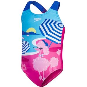 Speedo Badedragt - Digital Printed - Pink/blue - Speedo - 6 År (116) - Badetøj