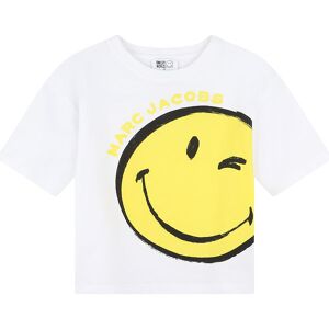 Little Marc Jacobs T-Shirt - Hvid/gul M. Smiley - Little Marc Jacobs - 14 År (164) - T-Shirt