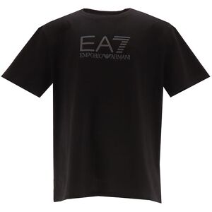 Ea7 T-Shirt - Sort/multifarvet M. Logo - Ea7 - 14 År (164) - T-Shirt