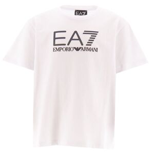 Ea7 T-Shirt - Hvid/multifarvet M. Logo - Ea7 - 6 År (116) - T-Shirt
