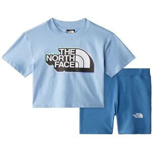 The North Face Shortssæt - T-Shirt/cykelshorts - Steel Blue/ind - The North Face - 3 År (98) - T-Shirt