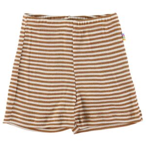 Joha Shorts - Uld/silke - Rib - Brun/hvid - Joha - 110 - Shorts