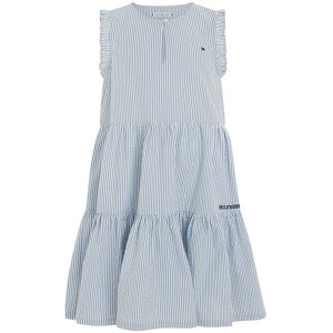 Tommy Hilfiger Kjole - Seersucker - Blue Spell Stripe - Tommy Hilfiger - 5 År (110) - Kjole