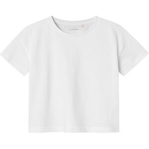 Name It T-Shirt - Nkfvita - Bright White - Name It - 7-8 År (122-128) - T-Shirt