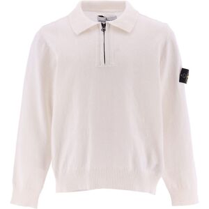 Stone Island Bluse M. Lynlås - Strik - Hvid - Stone Island - 14 År (164) - Bluse