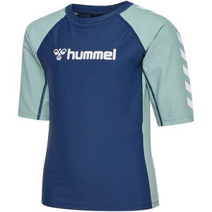 Hummel Badebluse - Uv40+ - Hmlfiji - Dark Denim - Hummel - 5 År (110) - Badetøj