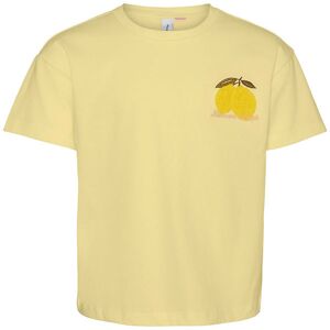 Vero Moda Girl T-Shirt - Vmlemon Kelly - Mellow Yellow/lemon Ces - Vero Moda Girl - 6 År (116) - T-Shirt