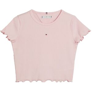 Tommy Hilfiger T-Shirt - Essential Rib - Whimsy Pink - Tommy Hilfiger - 6 År (116) - T-Shirt