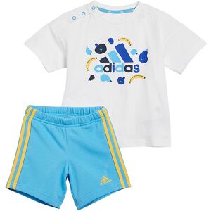 Adidas Performance Shortssæt - I Fruit T - Hvid/blå - Adidas Performance - 3 År (98) - Shorts