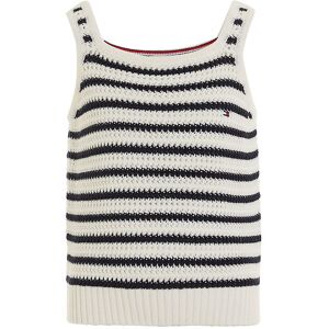 Tommy Hilfiger Top - Strik - Stripe Crochet - Calico/desert Sky - Tommy Hilfiger - 14 År (164) - Tanktop