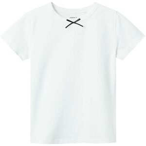 Name It T-Shirt - Nkfhejane - Bright White - Name It - 13-14 År (158-164) - T-Shirt
