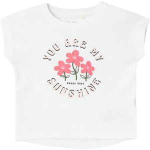 Name It T-Shirt - Nmfvigea - Bright White/you Are My Sunshine - Name It - 1½ År (86) - T-Shirt