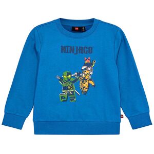 Ninjago Sweatshirt - Lwscout - Middle Blue - Lego® Wear - 7 År (122) - Sweatshirt